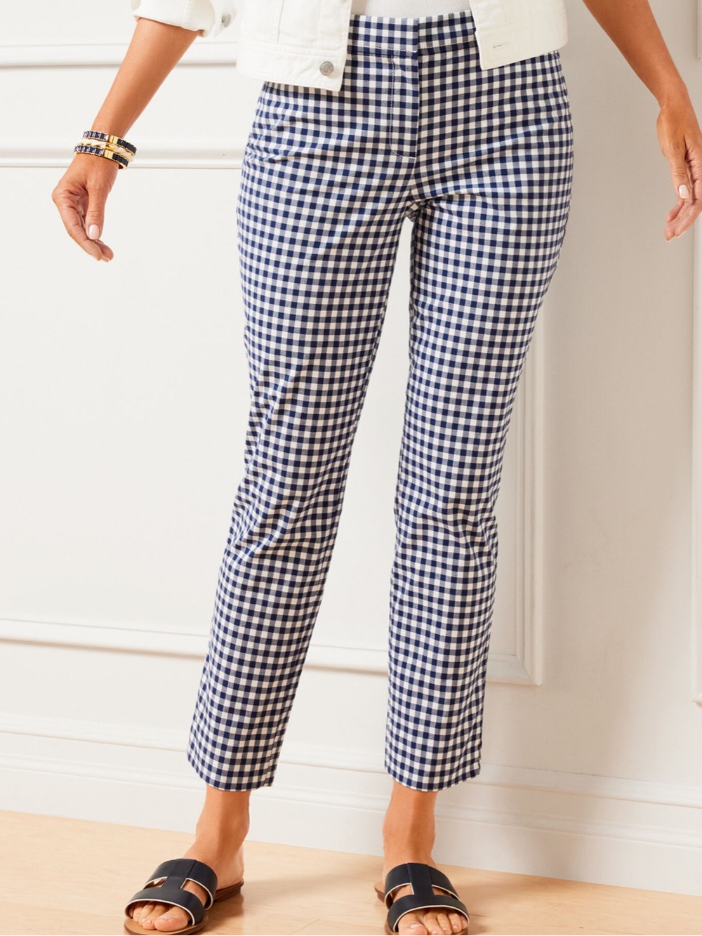 Talbots Perfect Crop Gingham Pant